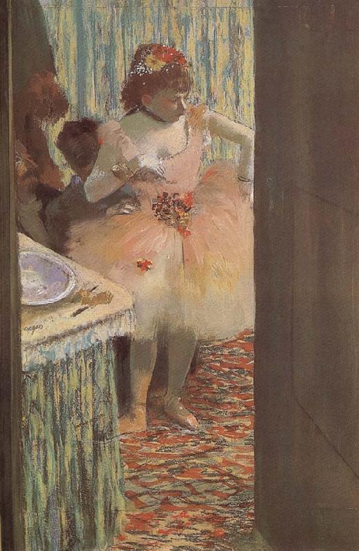 Edgar Degas Dancer at the dressing room oil painting picture
